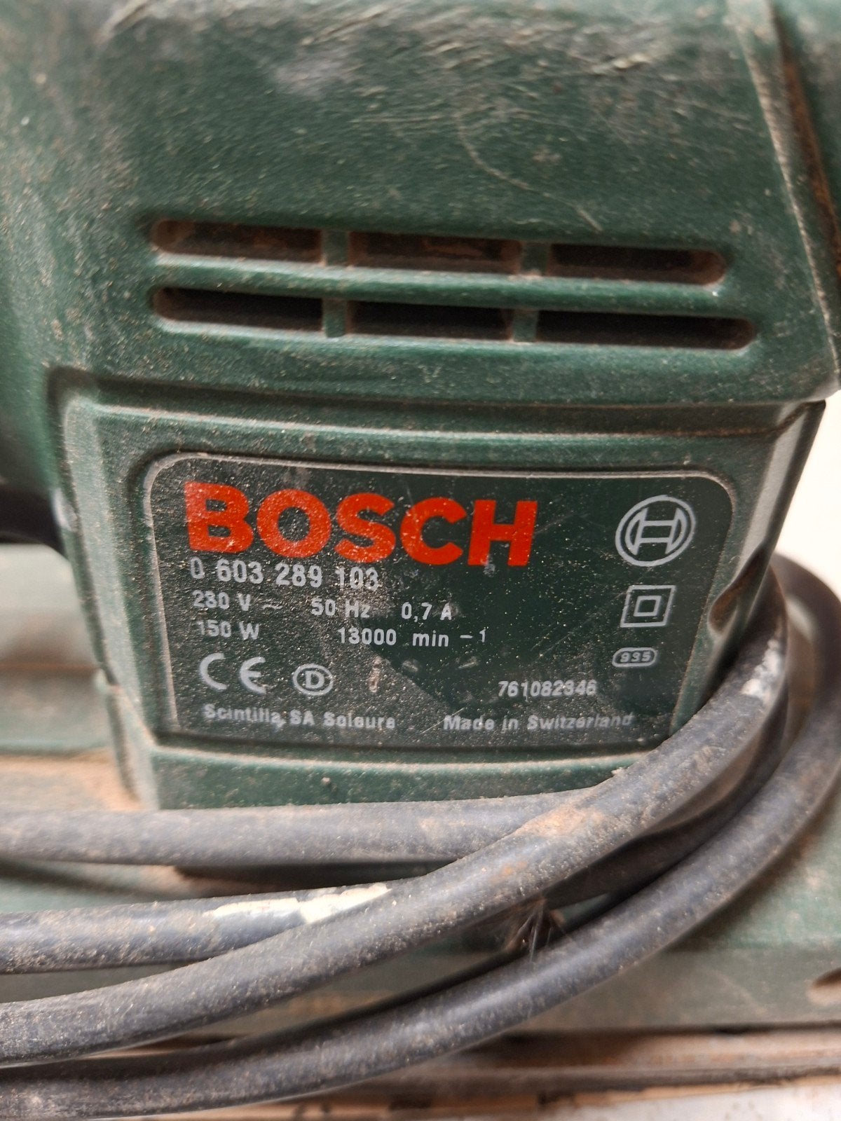 Bosch PSS 2 Vlakschuurmachine - 150W, Ophalen of Verzenden, Gebruikt, Minder dan 600 watt, Vlakschuurmachine
