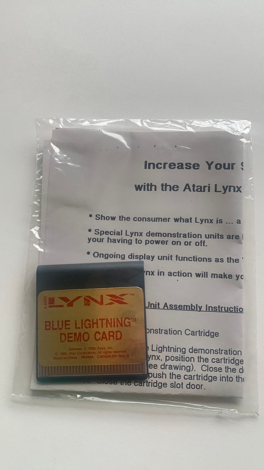 Atari lynx blue lightning demo cardridge, Ophalen, Atari Lynx, 1 speler, Racen en Vliegen