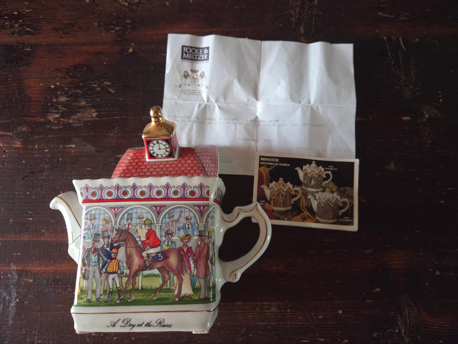 Engelse theepot van het merk Sadler A Day at the Races, Ophalen of Verzenden