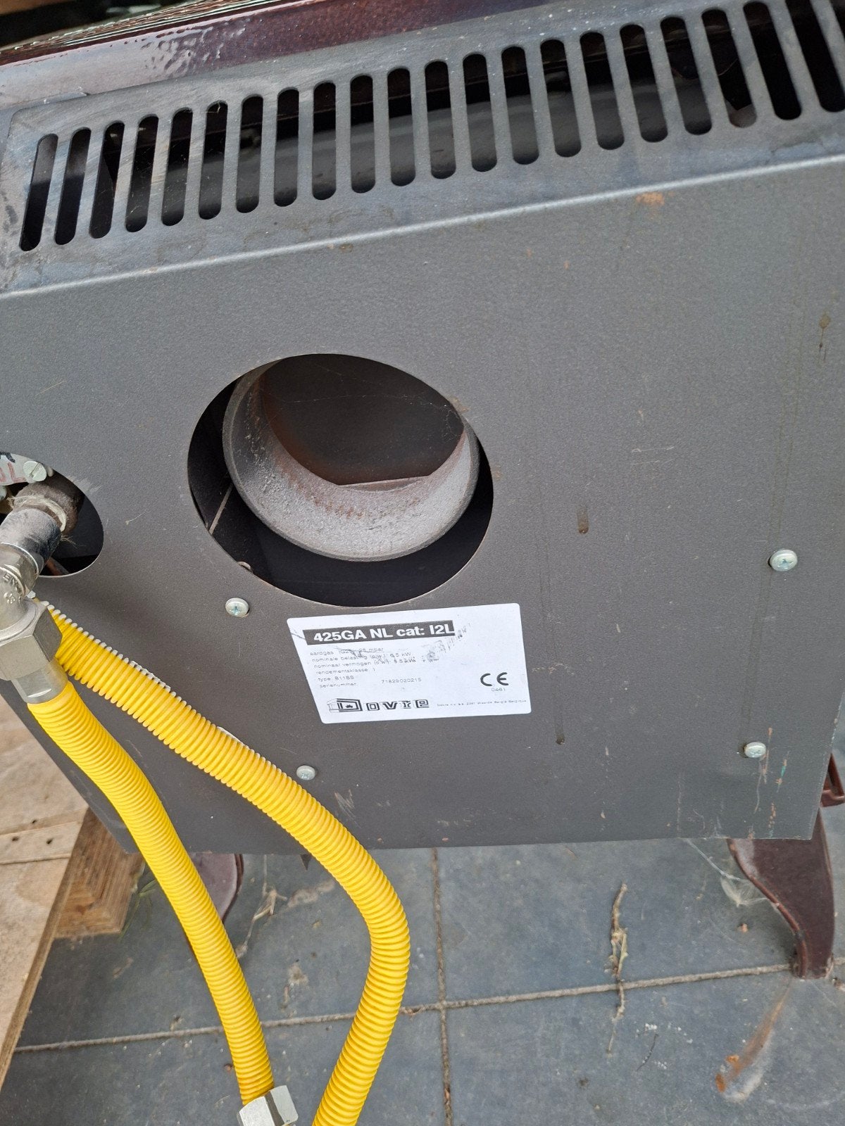 Dovre gaskachel 425GA NL - Zo goed als nieuw, Ophalen, Gas, Zo goed als nieuw, Vrijstaand