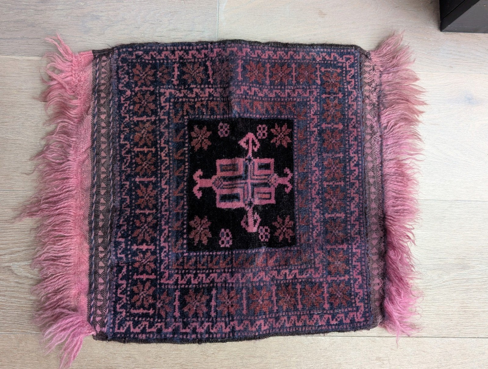 Vintage Retro Perzisch  tafel tapijt, Ophalen of Verzenden