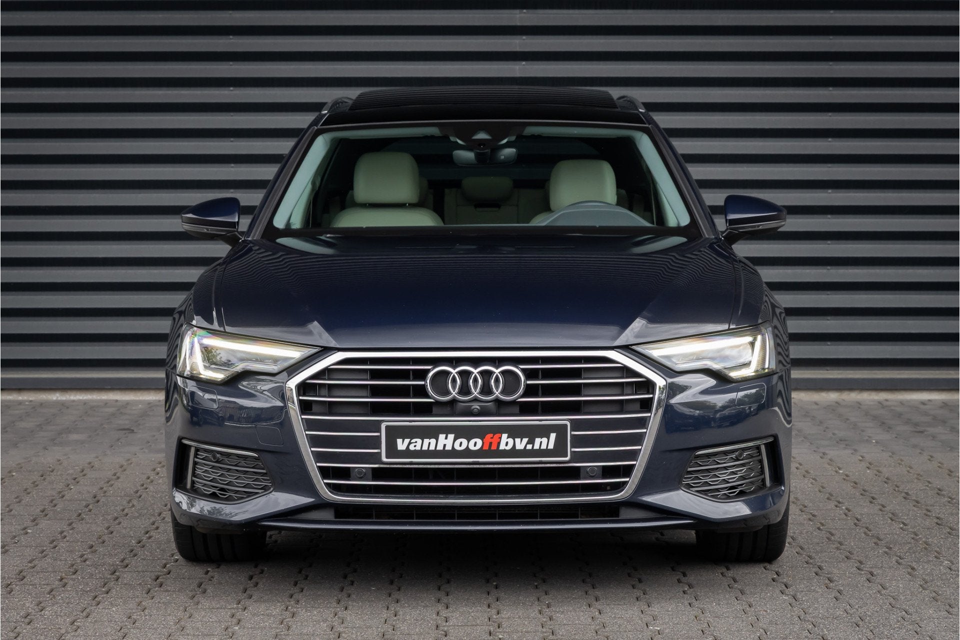 Audi A6 Avant 40 TDI Pro Line Plus Privacy-Pano (bj 2019), Auto's, Audi, Gebruikt, 2000 kg, Blauw, Leder