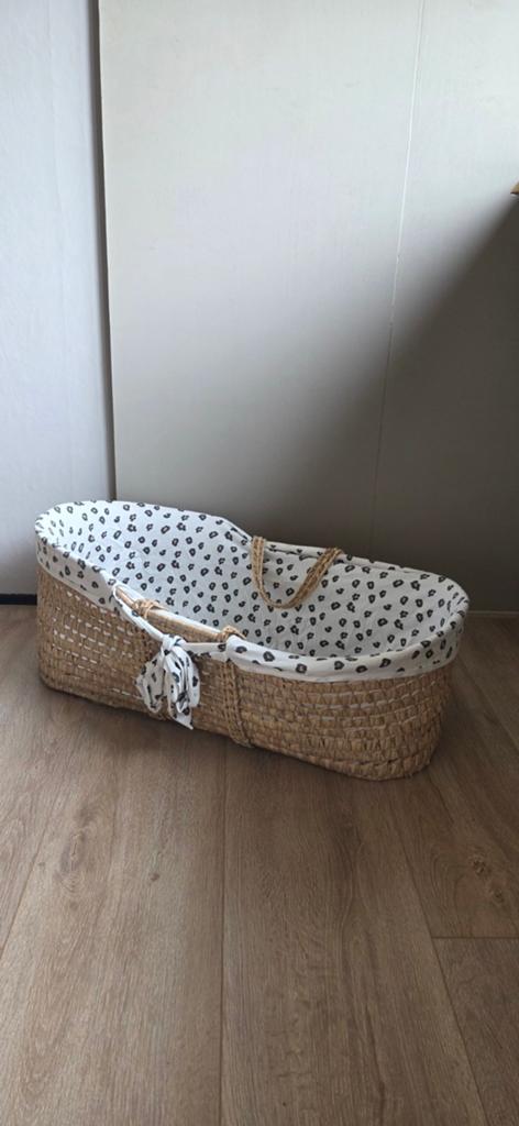 Childhome Mozesmand met luipaard print hoes, Ophalen, Zo goed als nieuw, Wieg