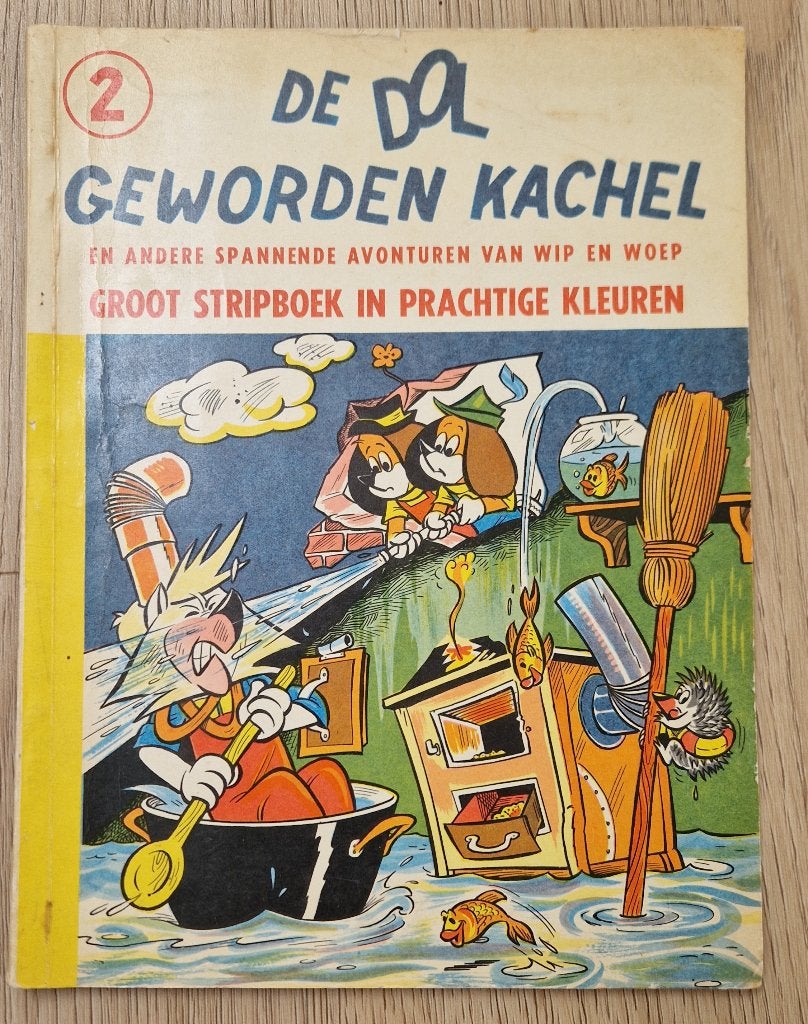 Wip en Woep - de Dol Geworden Kachel retro strip, Boeken, Eén stripboek, Ophalen of Verzenden