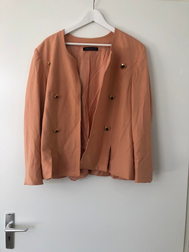 Wollen jasje, Maat 46/48 (XL) of groter, Oranje, Ophalen of Verzenden, Jasje