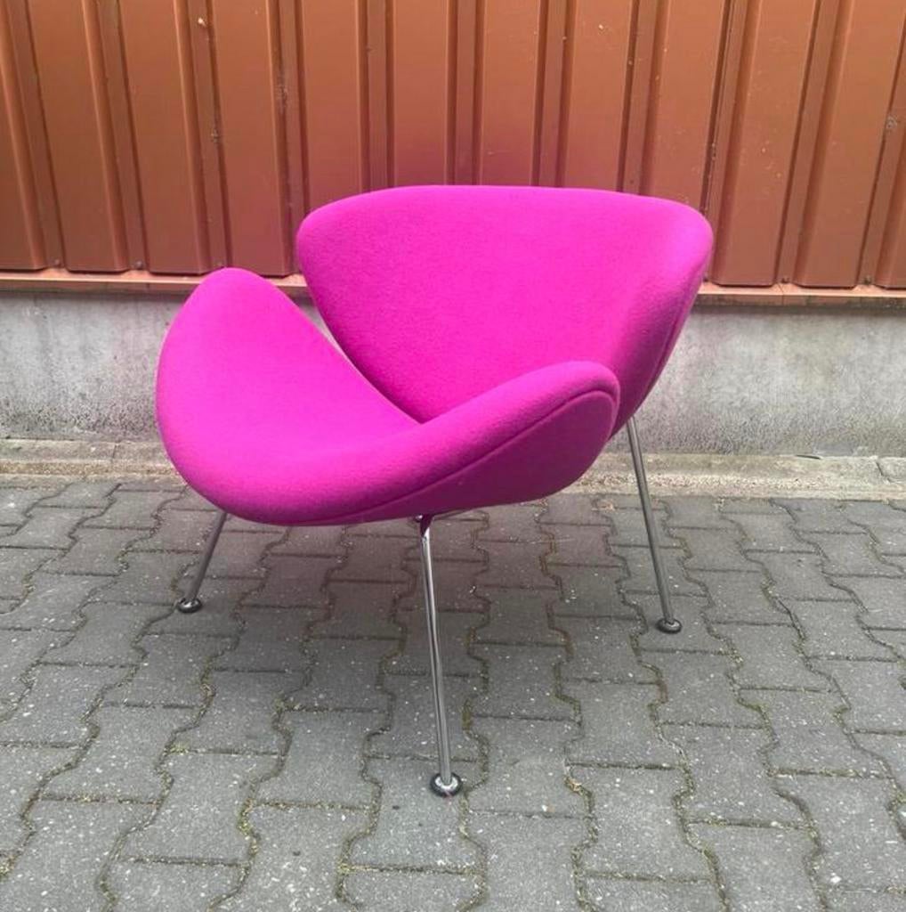 Artifort orange slice fauteuil F437 in nieuwstaat, Ophalen, Luxe design, Nieuw, 75 tot 100 cm