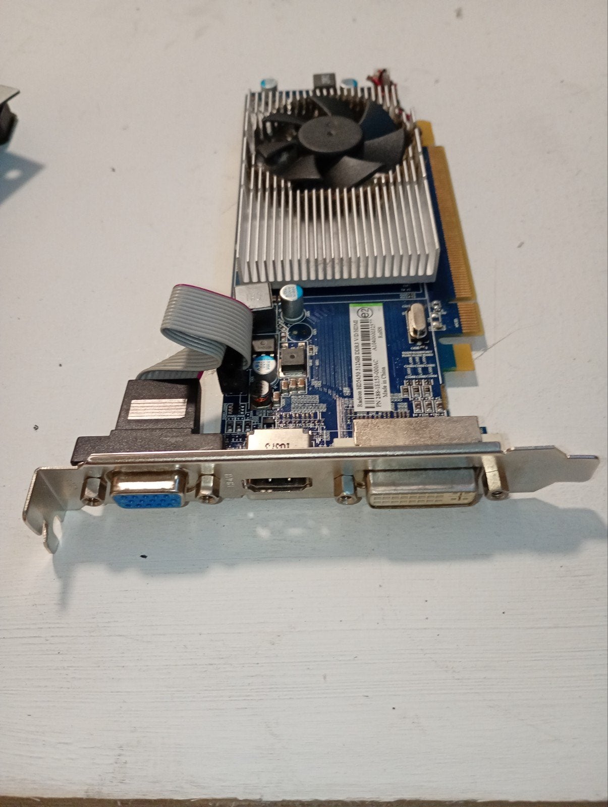 Radeon HD 5450 512MB DDR3 Videokaart (VGA, DVI, HDMI), Computers en Software, Gebruikt, AMD, GDDR3, HDMI
