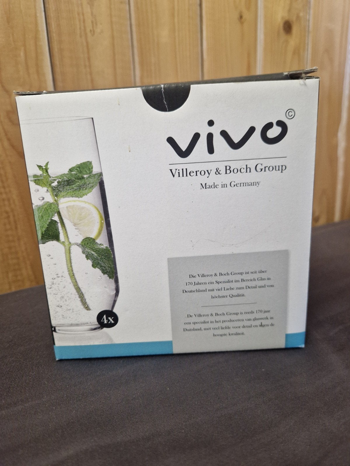 4x Vivo Villeroy & Boch Longdrinkglazen - Nieuw in doos, Glas of Glazen, Villeroy & Boch, Nieuw, Ophalen of Verzenden