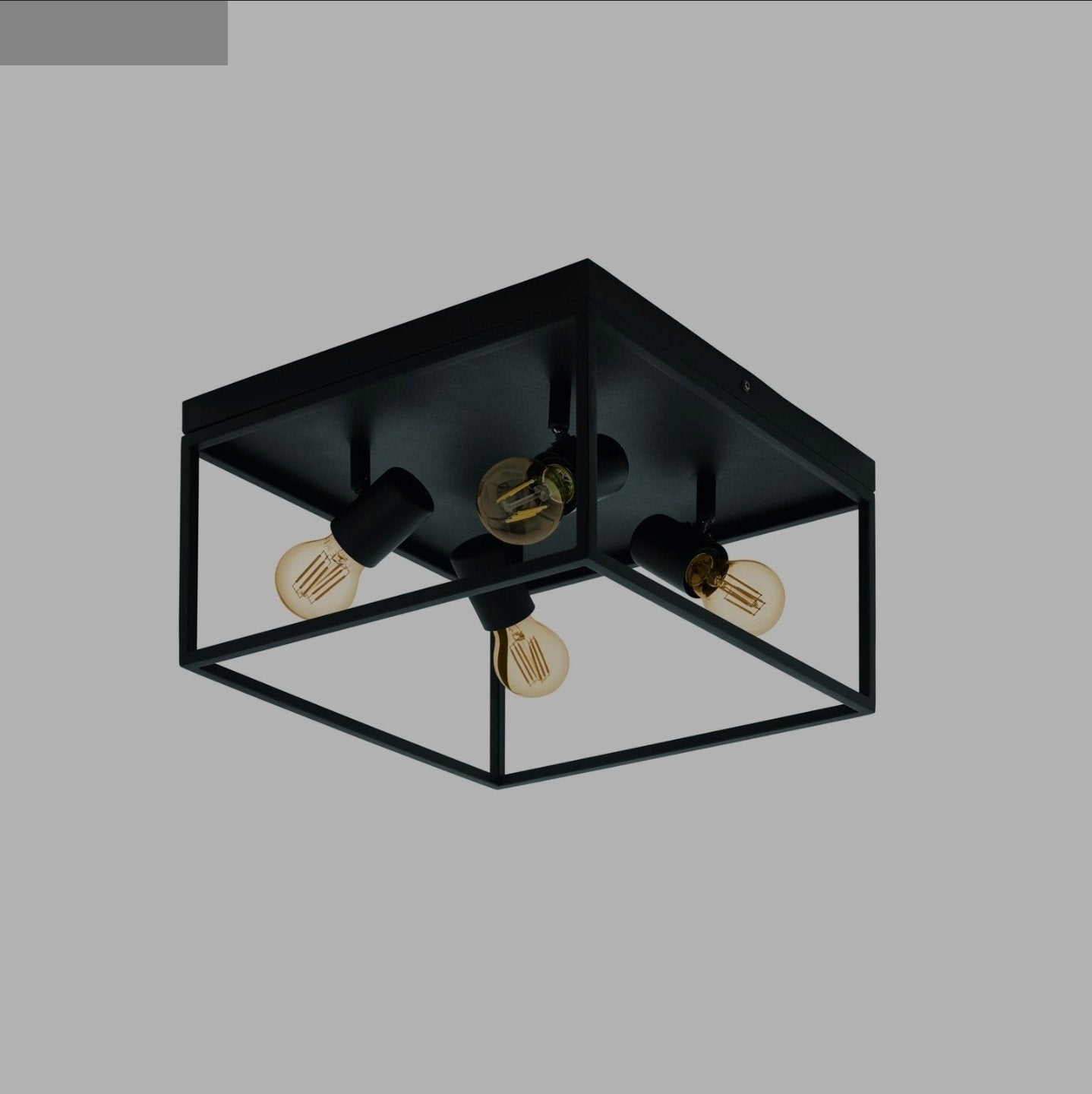 EGLO Plafondlamp Silentina met 4 E14 fitting., Ophalen, Verstelbaar, Zwart, E14 (klein)