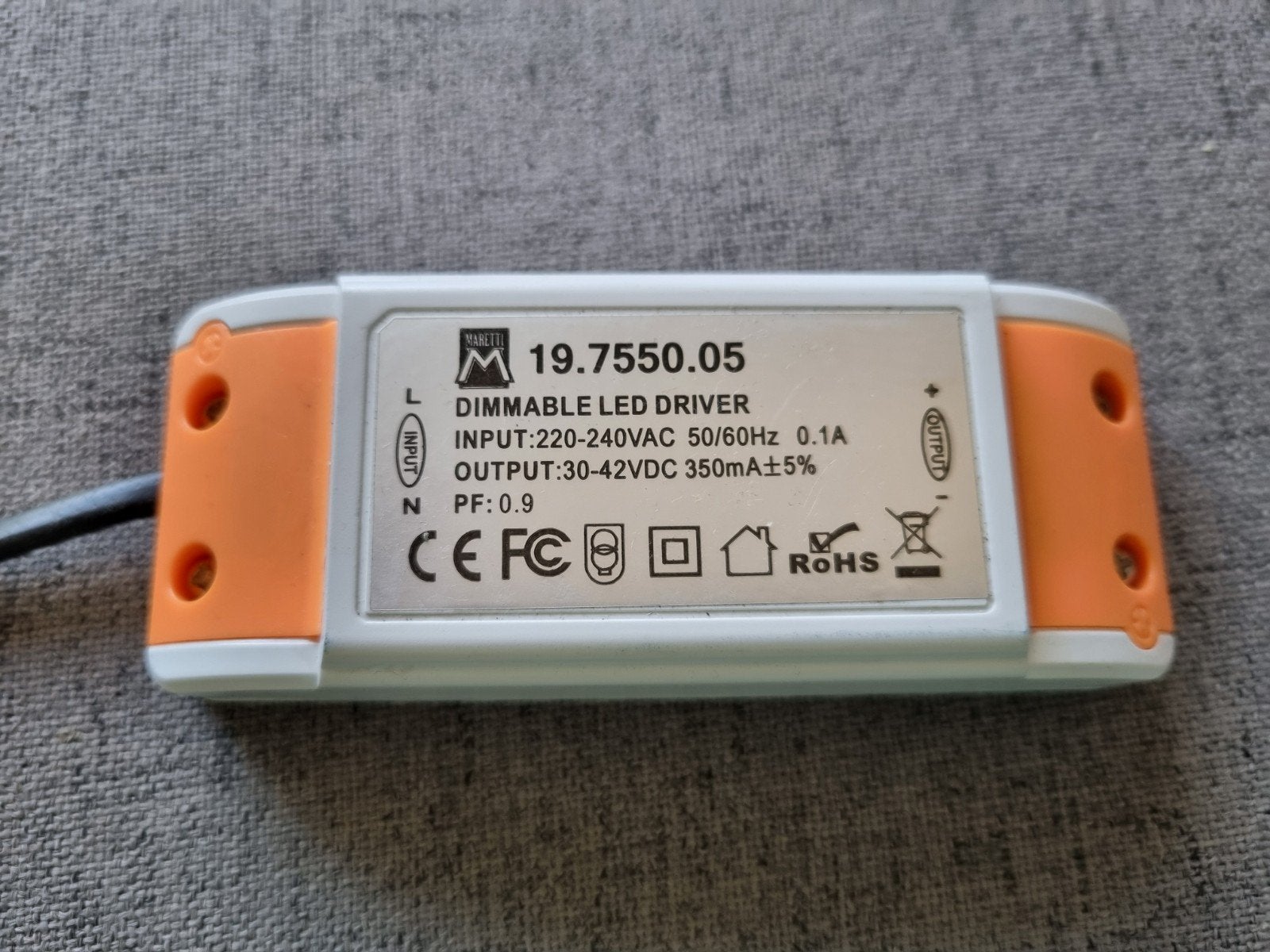 LED transformator dimbaar 350 mA, Hobby en Vrije tijd, Elektronica-componenten, Ophalen of Verzenden, Gebruikt