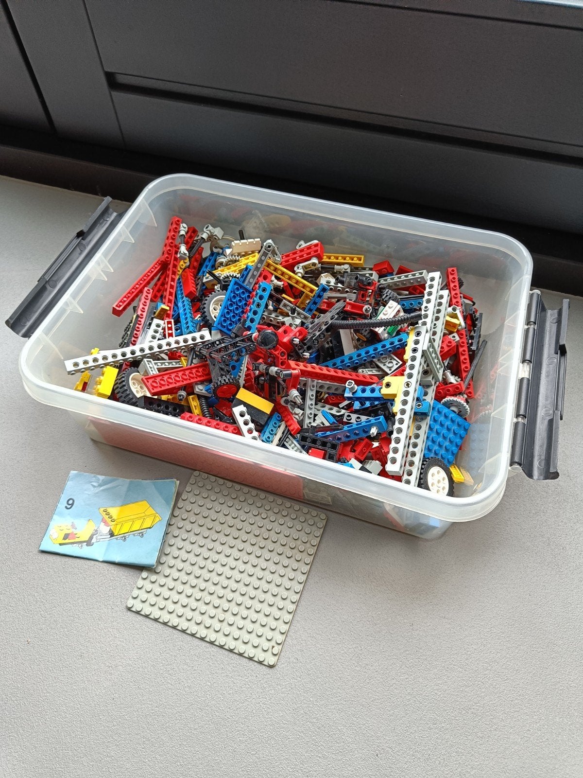 Krat vol technisch LEGO - diverse onderdelen, Gebruikt, Lego, Ophalen of Verzenden, Technic