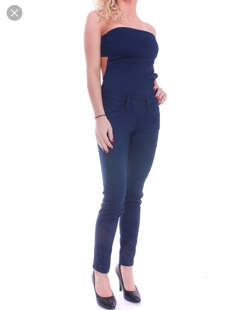 Fornarina jumpsuit, Ophalen of Verzenden, Zo goed als nieuw, Maat 36 (S), Blauw