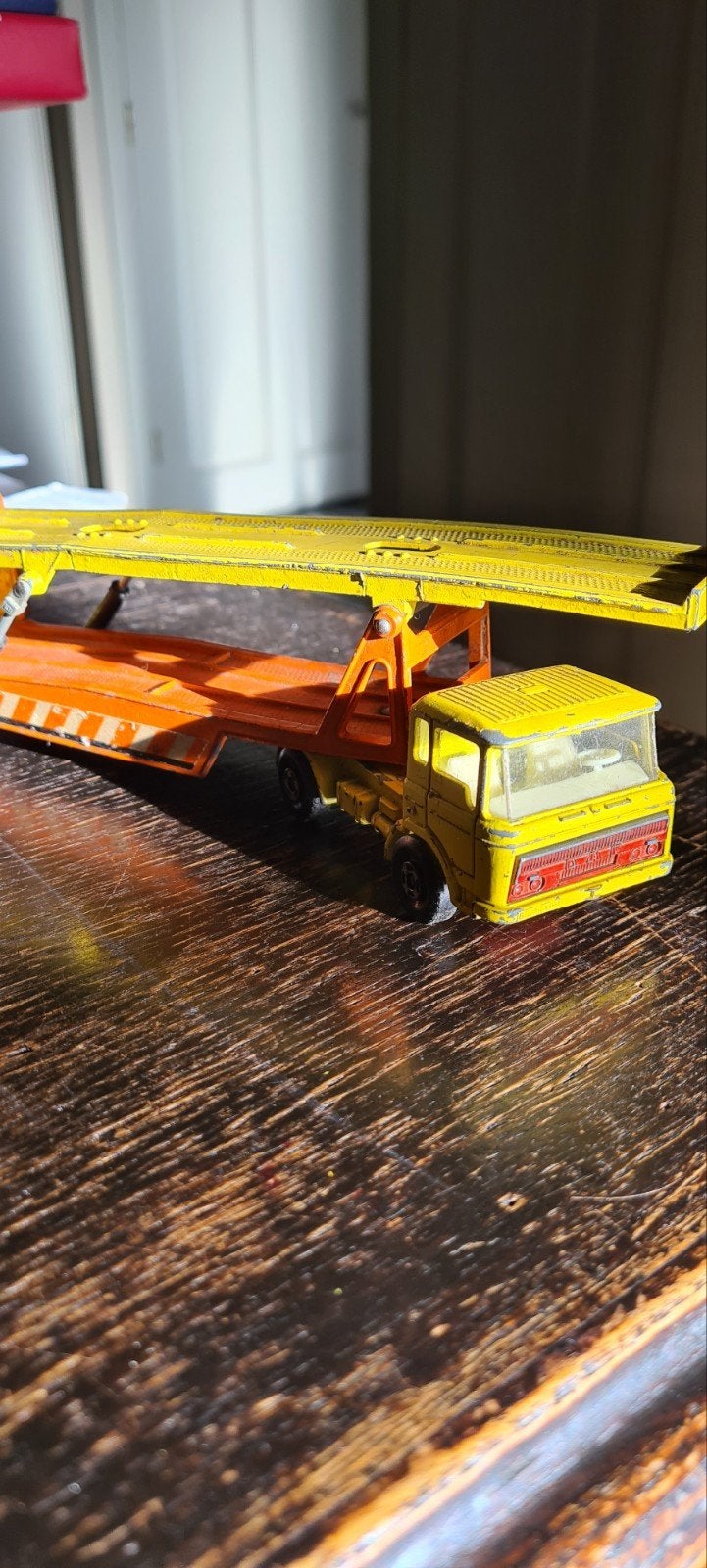 Matchbox Super Kings K-11 Car Transporter 1970, Ophalen of Verzenden, Gebruikt