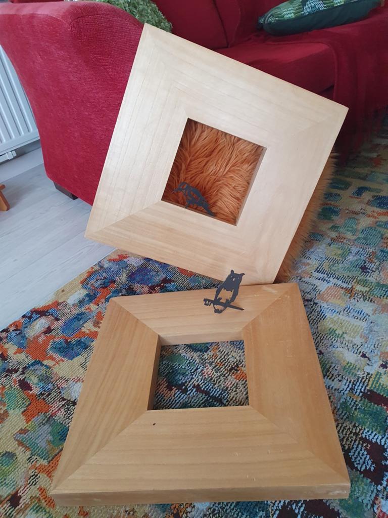 2 Blank houten grenen lijsten, Ophalen of Verzenden, Hout