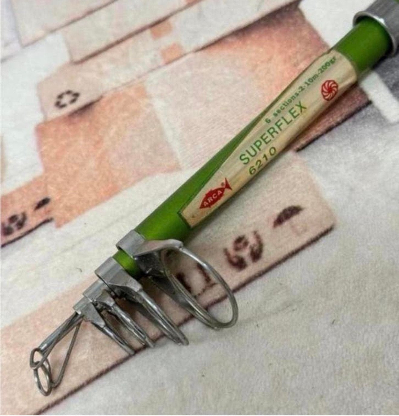 Uitschuifbare vishengel vis hengel Arca Superflex 2 meter, Ophalen of Verzenden, Zo goed als nieuw, H, H