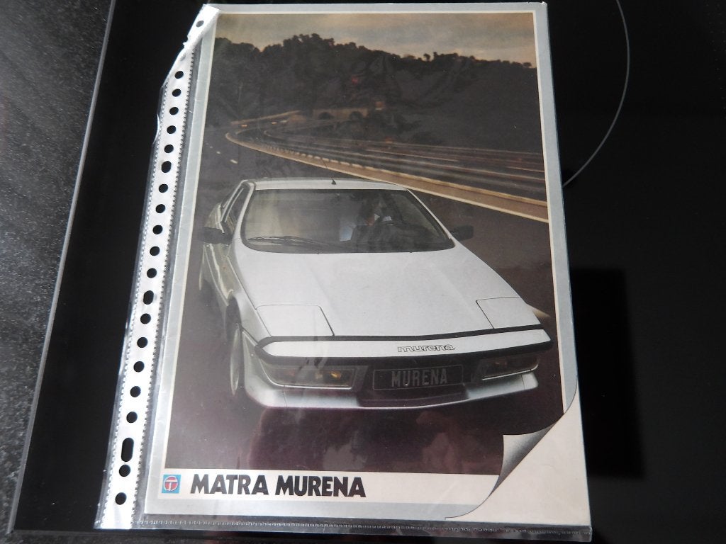Matra Murena brochure/folder, Boeken, Ophalen of Verzenden, Zo goed als nieuw, Overige merken
