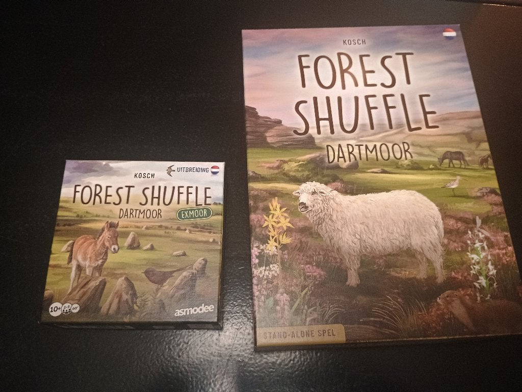 Forest Shuffle Dartmoor + uitbreiding Exmoor (Nieuw!), Een of twee spelers, Ophalen of Verzenden, Nieuw, Asmodee