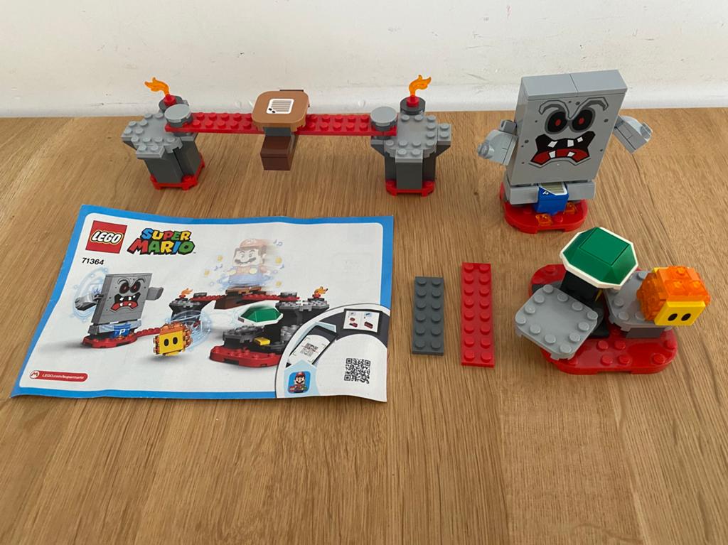 Lego super mario expansion set whomp’s lava trouble 71364, Compleet, Gebruikt, Lego, Ophalen of Verzenden
