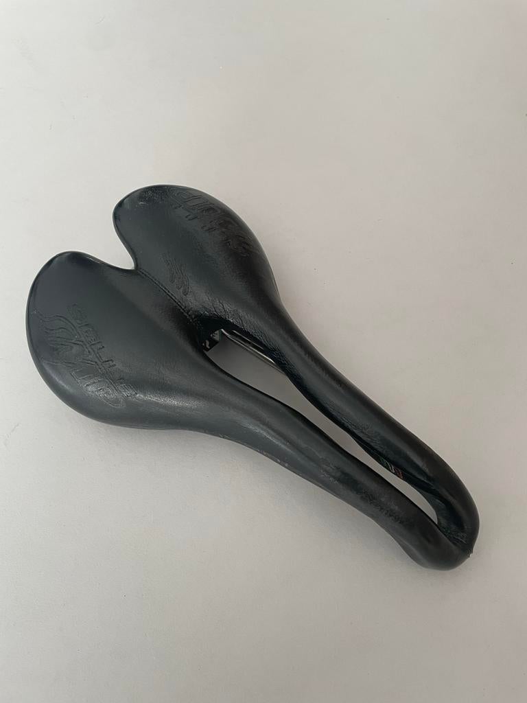 Selle SMP Avant Nera 154mm Leren Zadel, Fietsen en Brommers, Fietsonderdelen, Leer, Ophalen of Verzenden, Zo goed als nieuw, Zadel