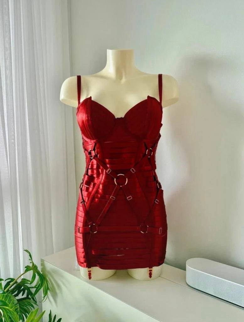 Bordelle adjustable harness Angela dress size S cup C and D, Ophalen, Nieuw, Maat 36 (S), Boven de knie