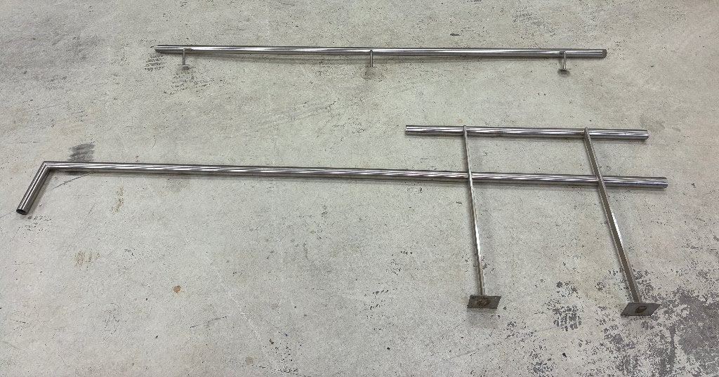 RVS leuning en balustrade deel, Ophalen, Overige materialen, Overige typen, Zo goed als nieuw