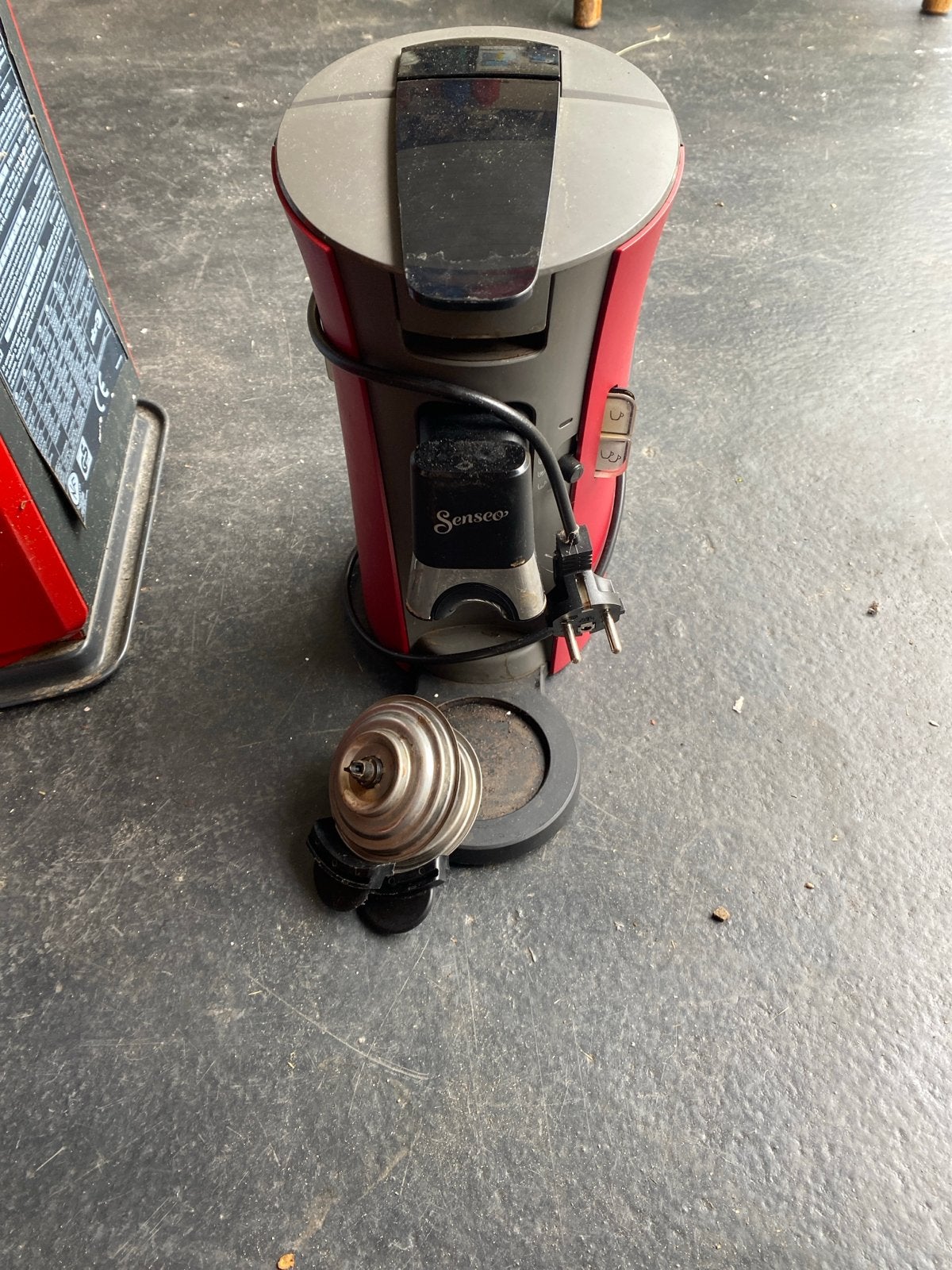 Philips Senseo Koffiezetapparaat Rood - Gebruikt, Koffiepads en cups, Gebruikt, Koffiemachine, Ophalen of Verzenden