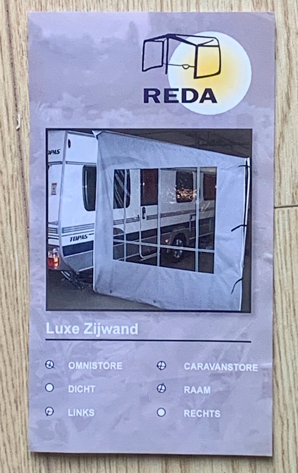 Zijwand voor caravan luifel, Ophalen, Zo goed als nieuw