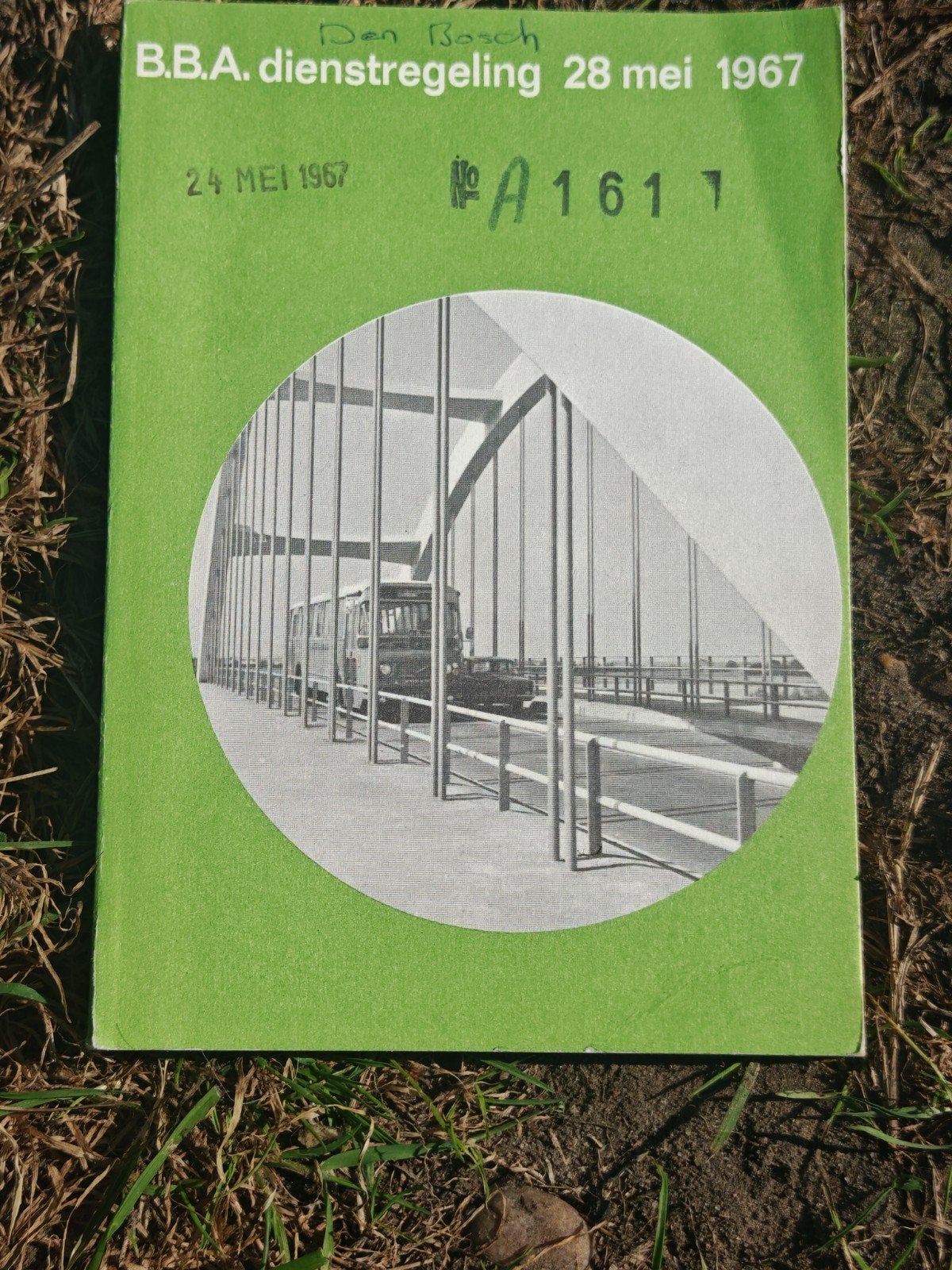 dienstregeling BBA -28 mei 1967, Verzamelen, Ophalen of Verzenden, Bus of Metro