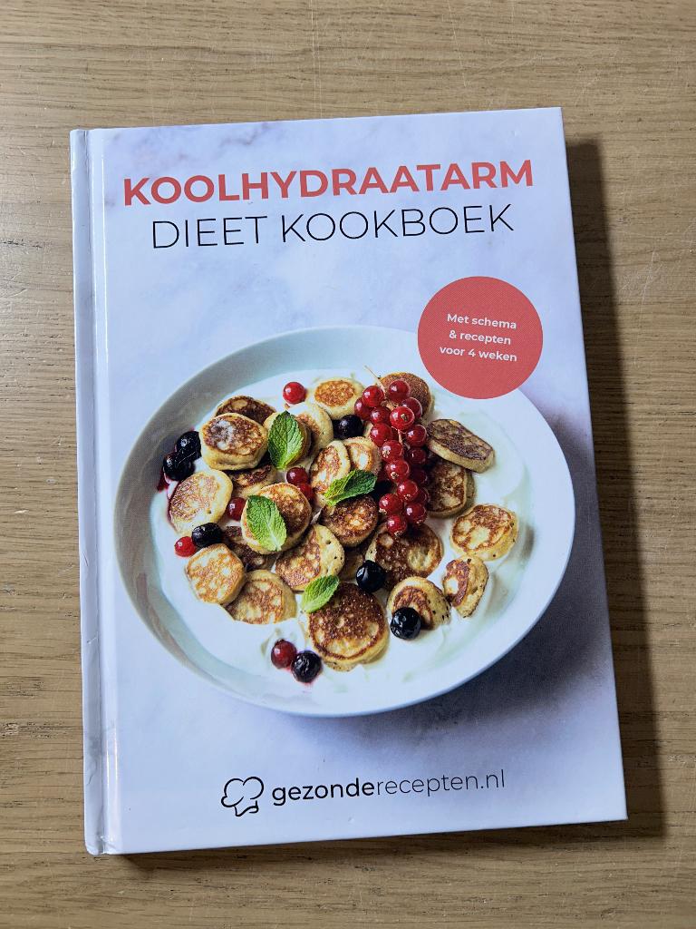 Koolhydraatarm Dieet Kookboek | Gezonderecepten nl, Boeken, Ophalen of Verzenden, Zo goed als nieuw