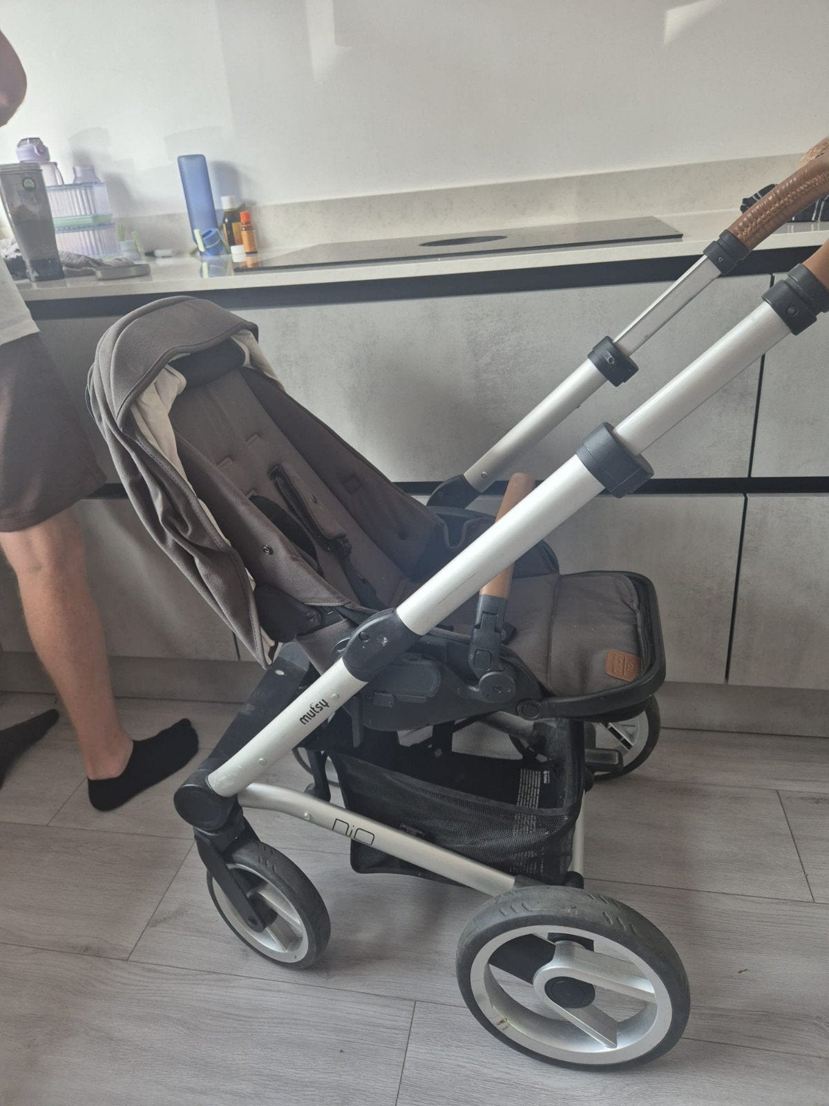muts groene kinderwagen hele set, Ophalen, Gebruikt, Mutsy