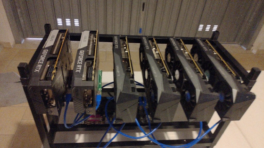 Mining rig 6 Nvidia RTX3070 8gb, Verzenden, Refurbished