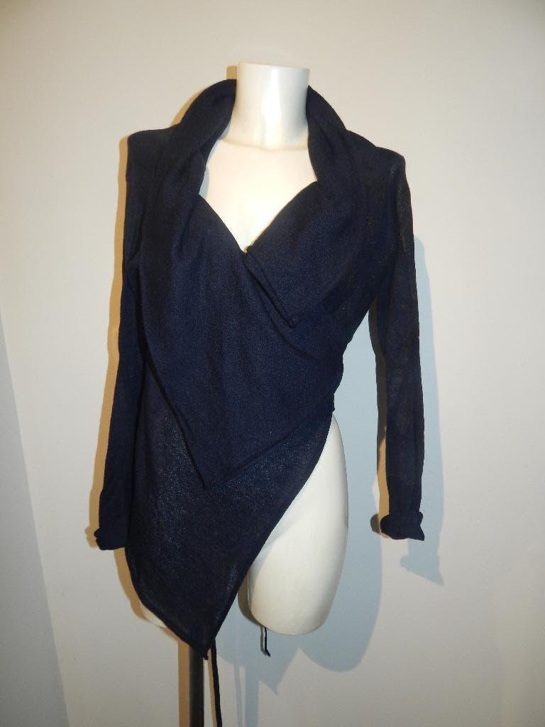 Sarah Pacini wikkel vest nylon baby alpaca super fine mohair