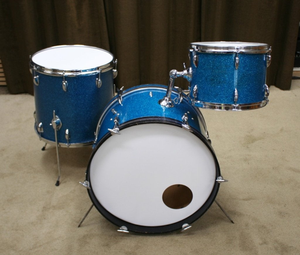 drumstel: tromsa / pearl  shellset blue sparkle 20/12/16, Muziek en Instrumenten, Drumstellen en Slagwerk, Gebruikt, Jouwdrumstel@gmail.com