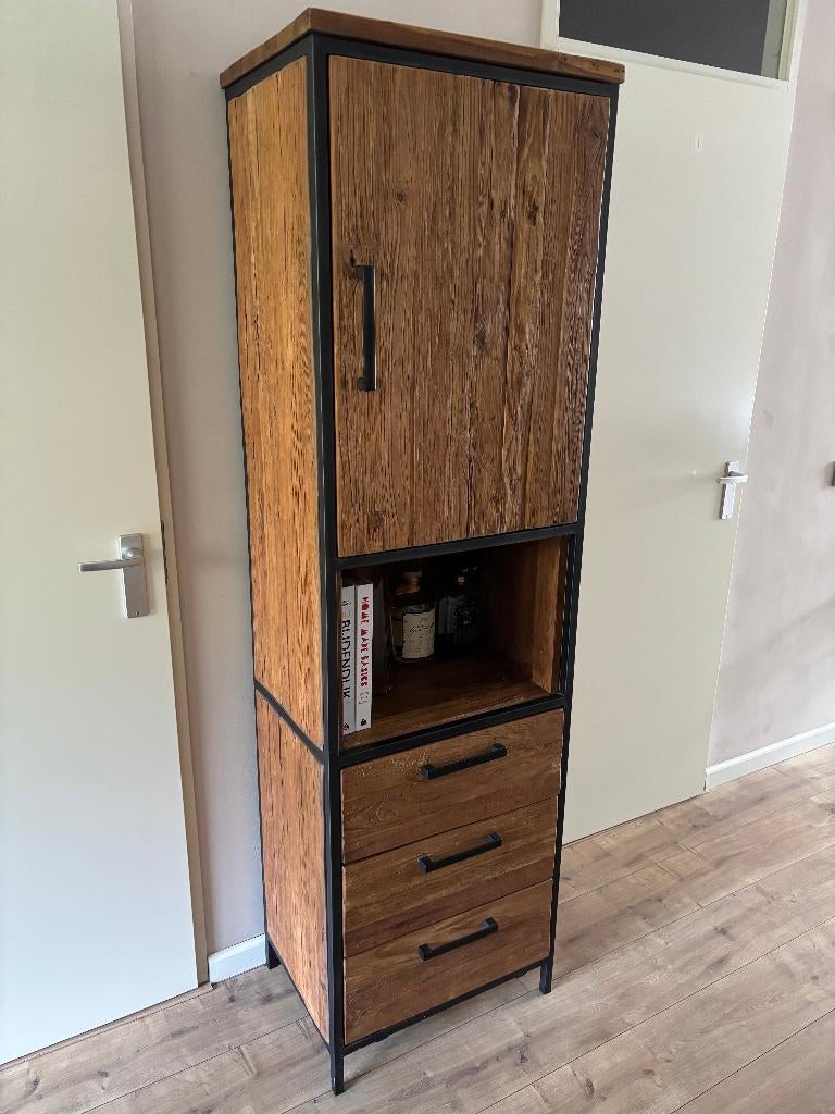 Industriële houten kast, Antiek en Kunst, Ophalen