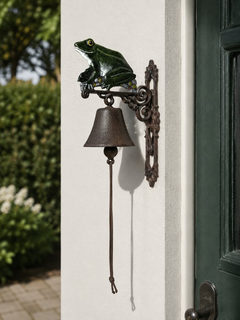 KIKKER / DEURBEL / GIETIJZER / BEL 14 CM IN DOORSNEE, Huis en tuin decoratie Marie, Nieuw, Info@huisentuindecoratiemarie.nl, Peize