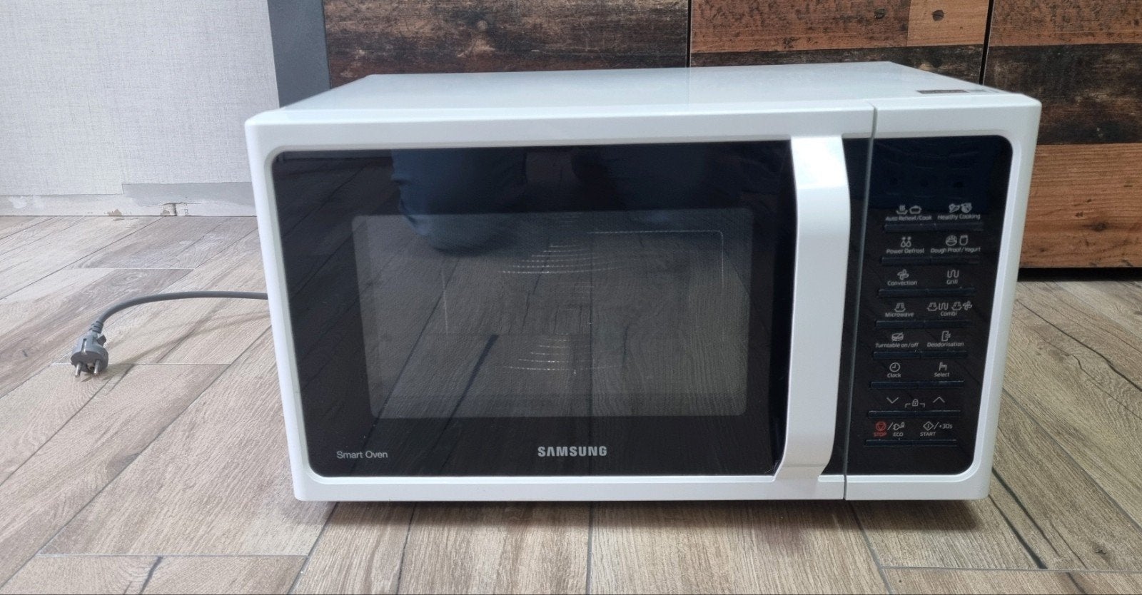 Samsung combi-magnetron wit, Witgoed en Apparatuur, Ophalen, Combimagnetron, Zo goed als nieuw, Draaiplateau