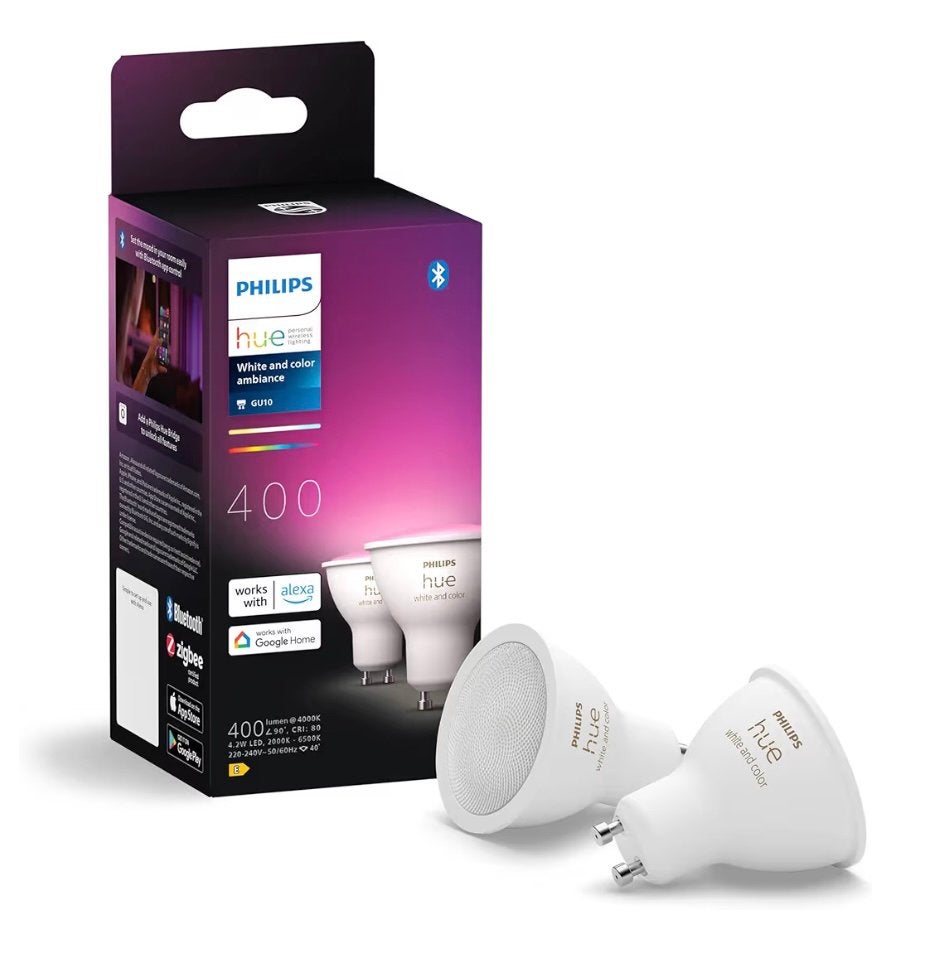 ✅ Philips Hue GU10 2 spots Color Ambiance 400 lumen | Nieuw, Ophalen, Nieuw, Led-lamp