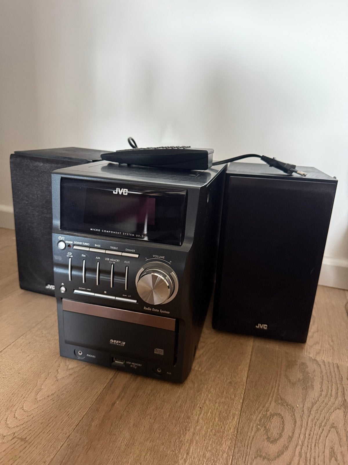JVC Micro Component System UX-G33 met speakers en afstandsbe, Audio, Tv en Foto, Stereo-sets, Ophalen, Gebruikt, JVC, Microset