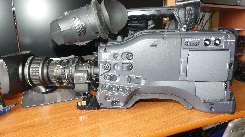 Panasonic AG-HPX500 HD 2/3″ CCD P2 Camcorder met canon lens, Ophalen, Gebruikt, Panasonic, 20x of meer