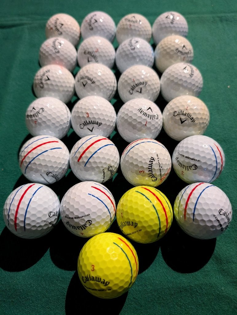 25 Stuks Callaway Chrome Soft Golfballen, Sport en Fitness, Ophalen of Verzenden, Zo goed als nieuw, Bal(len), Callaway