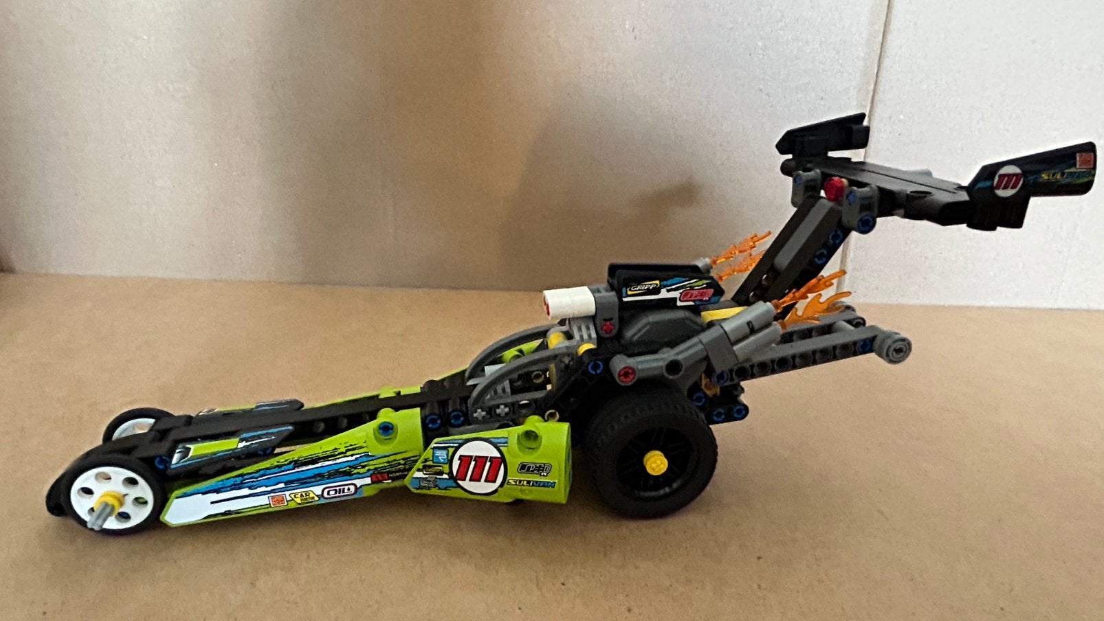 Lego technic Dragster (42103), Ophalen of Verzenden, Zo goed als nieuw