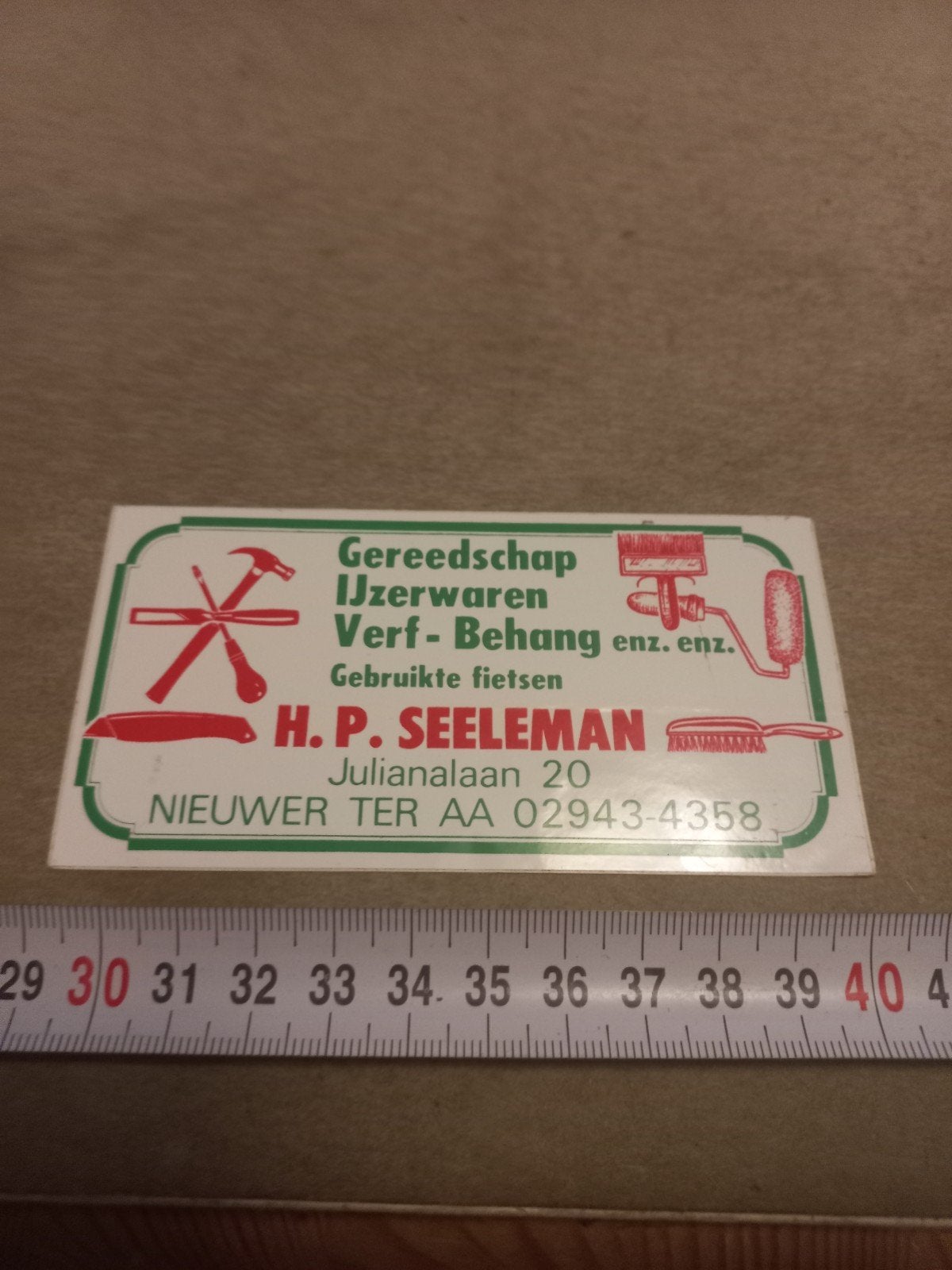 Vintage H.P. Seeleman Nieuwer Ter Aa, Ophalen of Verzenden, Gebruikt
