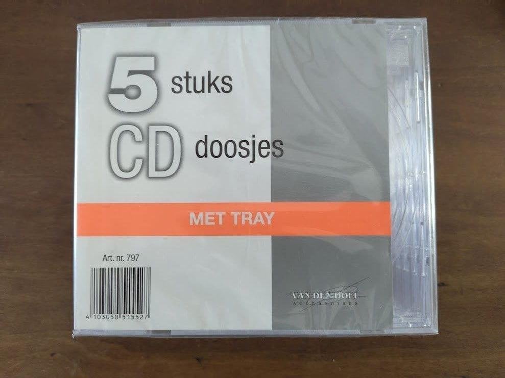 lege cd-doosjes met tray - NIEUW, Ophalen, Nieuw in verpakking