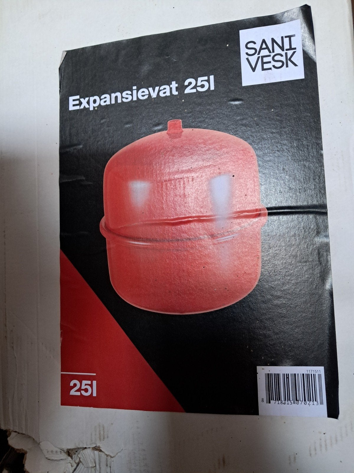 Sanivesk Expansievat 25L met Beugel, Minder dan 30 cm, Overige typen, Nieuw, Minder dan 60 cm
