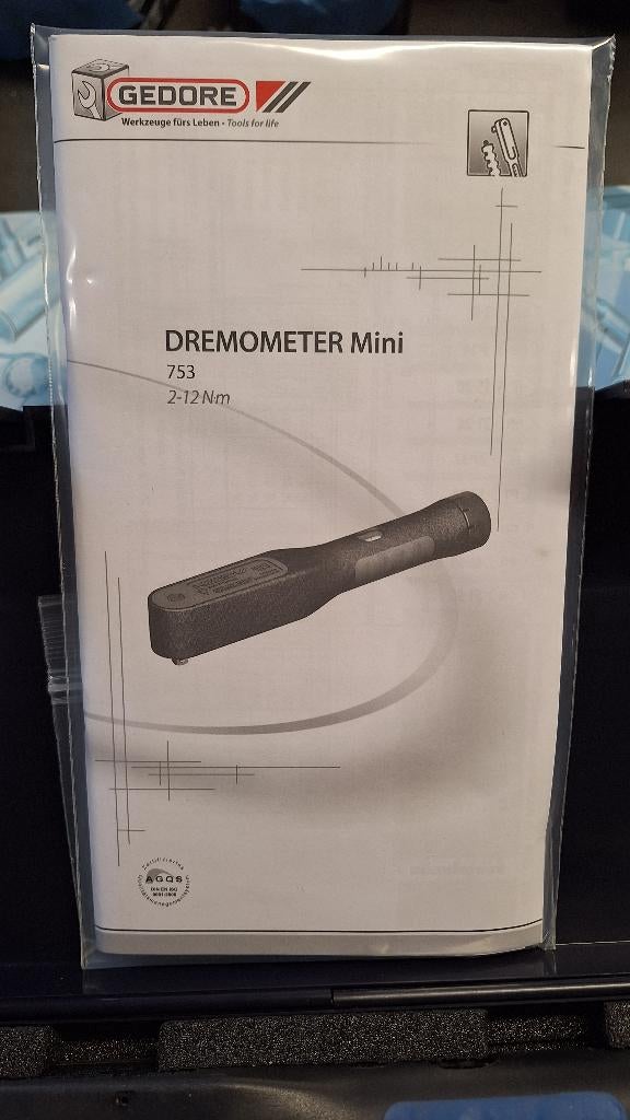 Gedore Dremometer Mini 753-14 Momentsleutel 2-12Nm SET!!!!!, Auto diversen, Autogereedschap, ., Nieuw, Ophalen of Verzenden, .