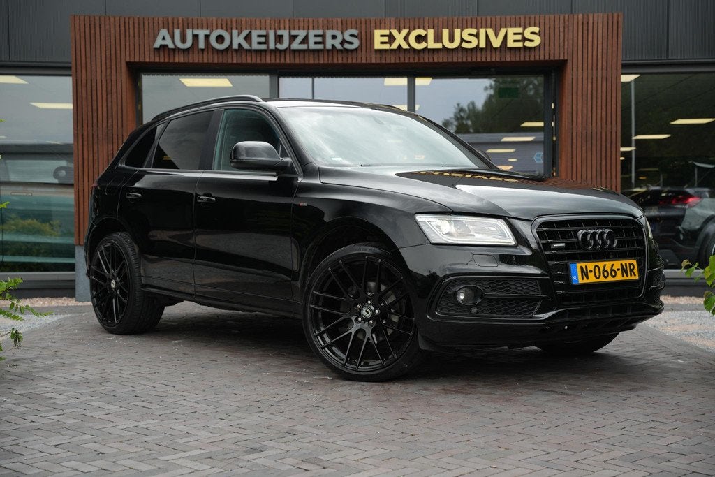 Audi Q5 3.0 TFSI quattro S Edition S Line Cruise B&O Leer El, Auto's, Audi, Automaat, Euro 5, 1800 kg, Gebruikt