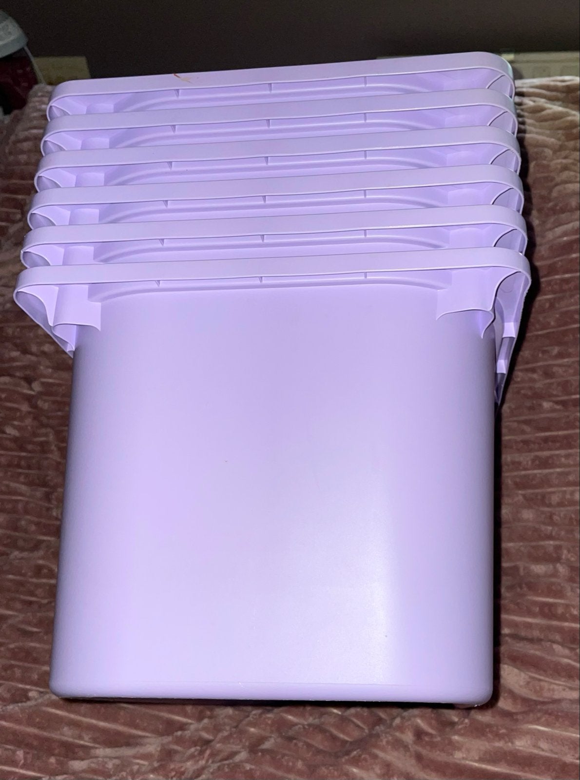 Set van 5 paarse opbergbakken ikea trofast, Ophalen, Zo goed als nieuw, 5 – 50, Minder dan 50 cm