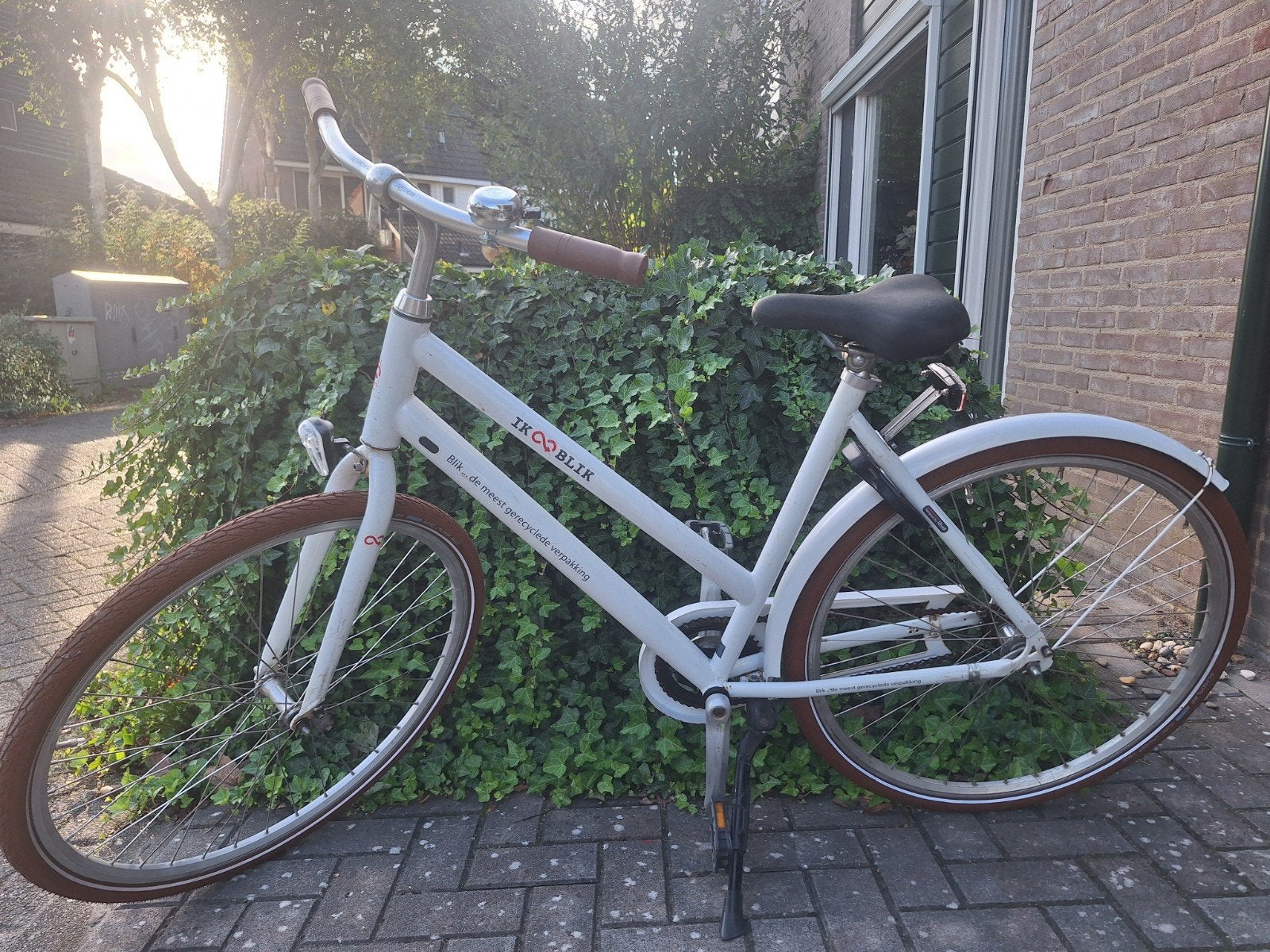Leuke witte damesfiets, Velgrem, Ophalen, Overige merken, 53 tot 56 cm