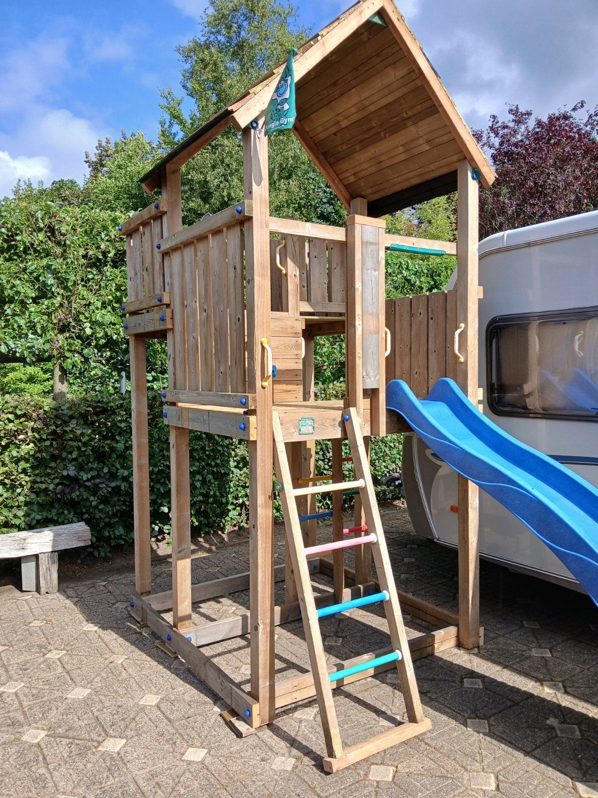 JungleGym JunglePalace in topconditie voor veel speelplezier, Ophalen, Zo goed als nieuw, Hout