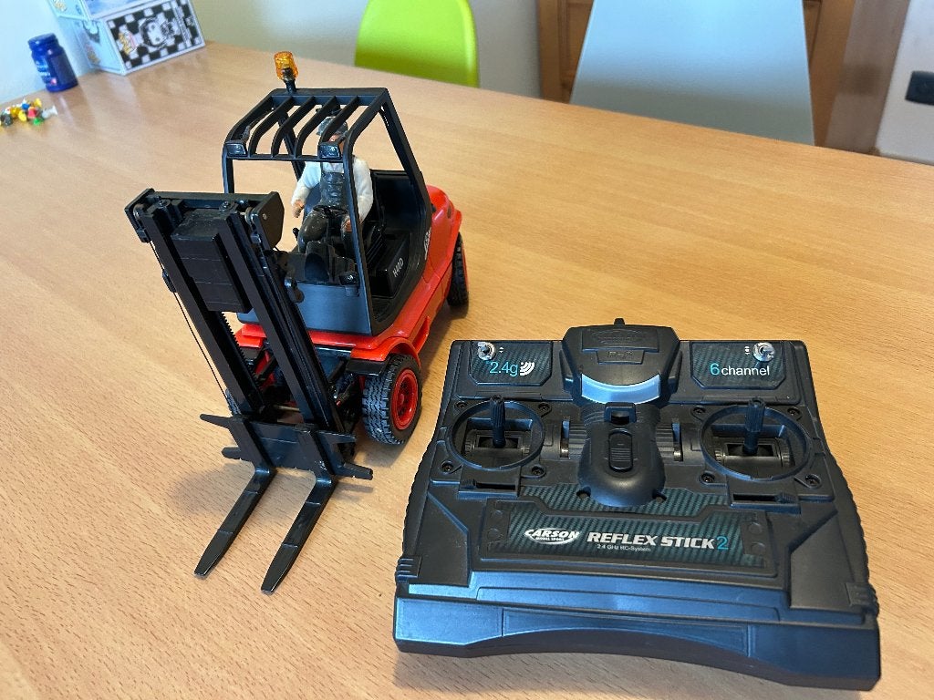 Carson Forklift Linde 1/14, Hobby en Vrije tijd, Elektro, Gebruikt, Schaal 1:14, Ophalen of Verzenden